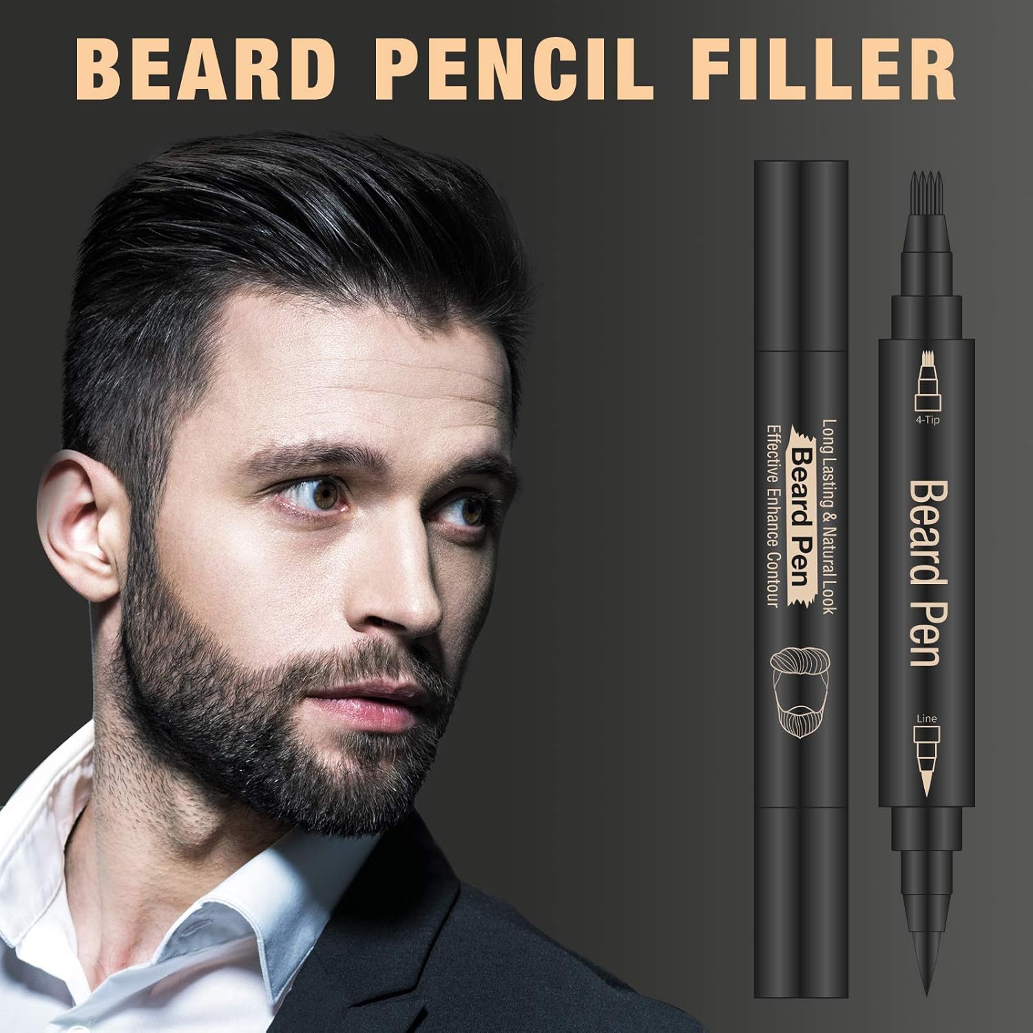 IBOB Men's Beard Pencil Waterproof