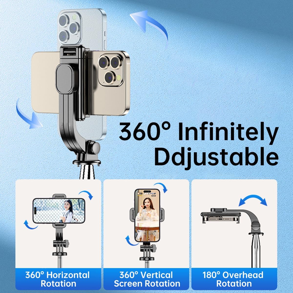 ACVV Triple Legged Selfie Stick