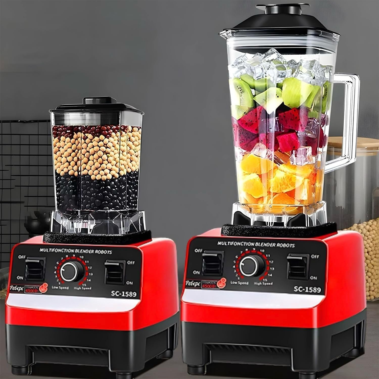Silver crest 5500W Twin Bowl Unbreakable Blender with Steel Blades