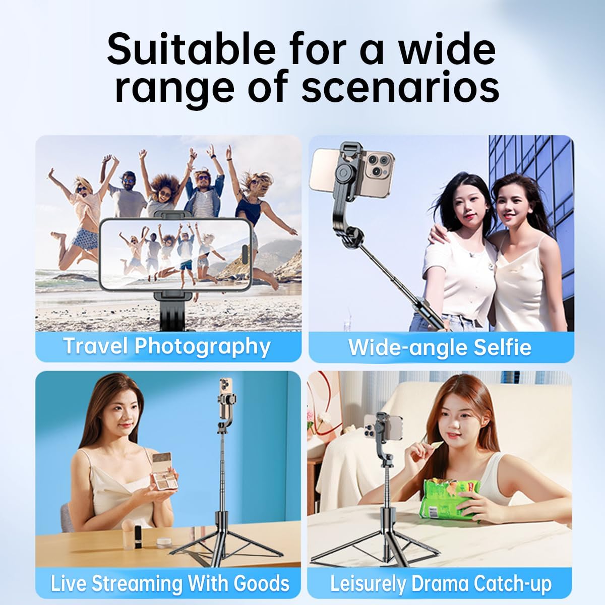 ACVV Triple Legged Selfie Stick