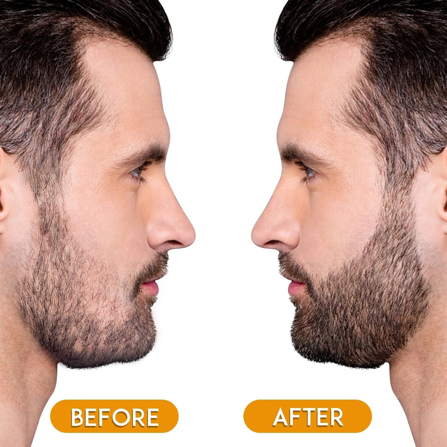 DMG Beard Pencil Filler For Men Black with Bristle Beard Brush